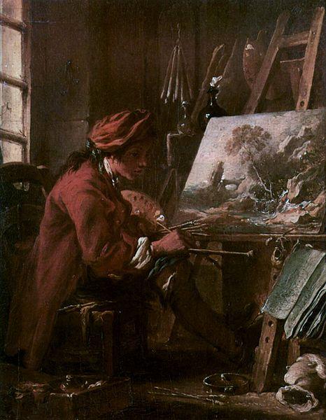 Francois Boucher Le Peintre dans son atelier china oil painting image